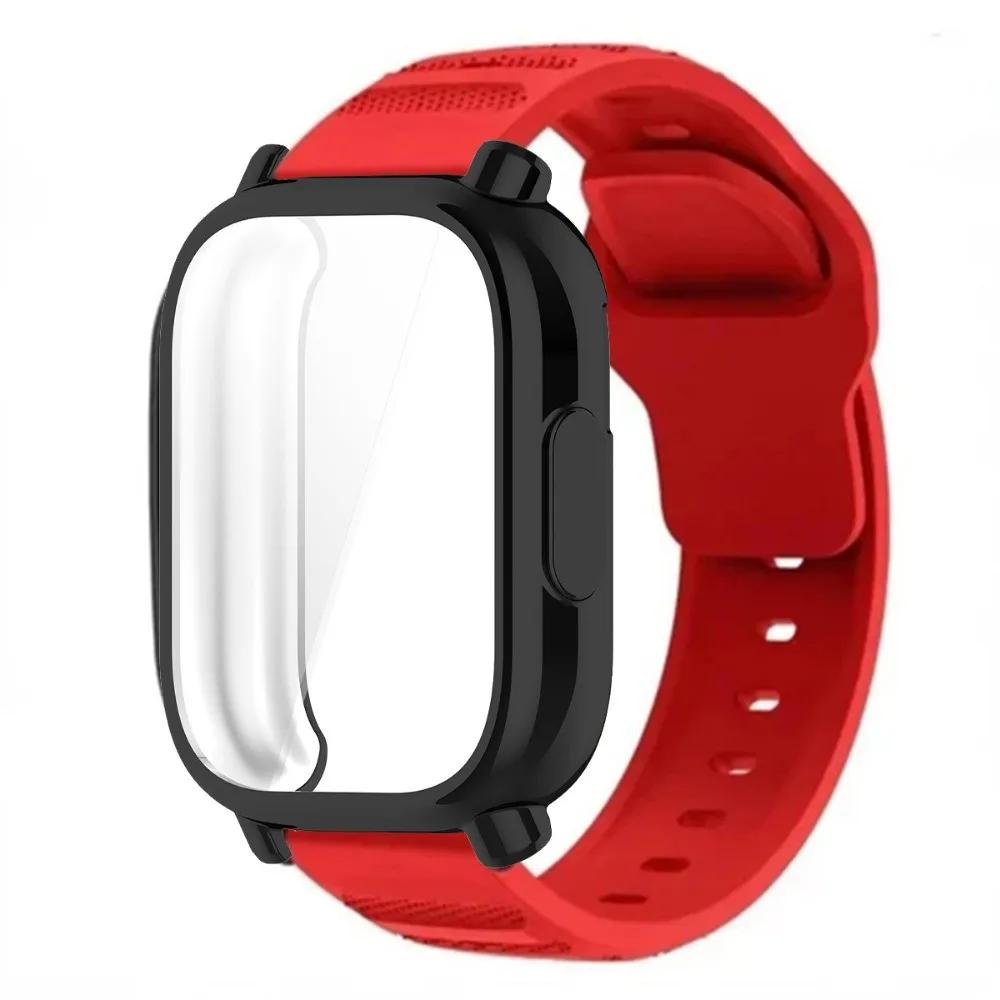 Breathable Silicone Strap+TPU Screen Protector For Redmi Watch 5 Active Band Soft Case For Redmi Watch 5 Lite Sports Band Correa