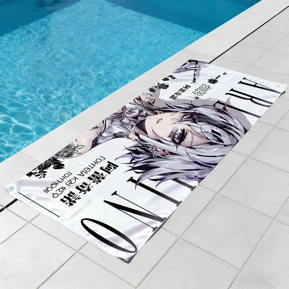 Anime girl Towel Beach Quick Dry Soft Pool Towels Gift for Travel Gym Shower Camping sports