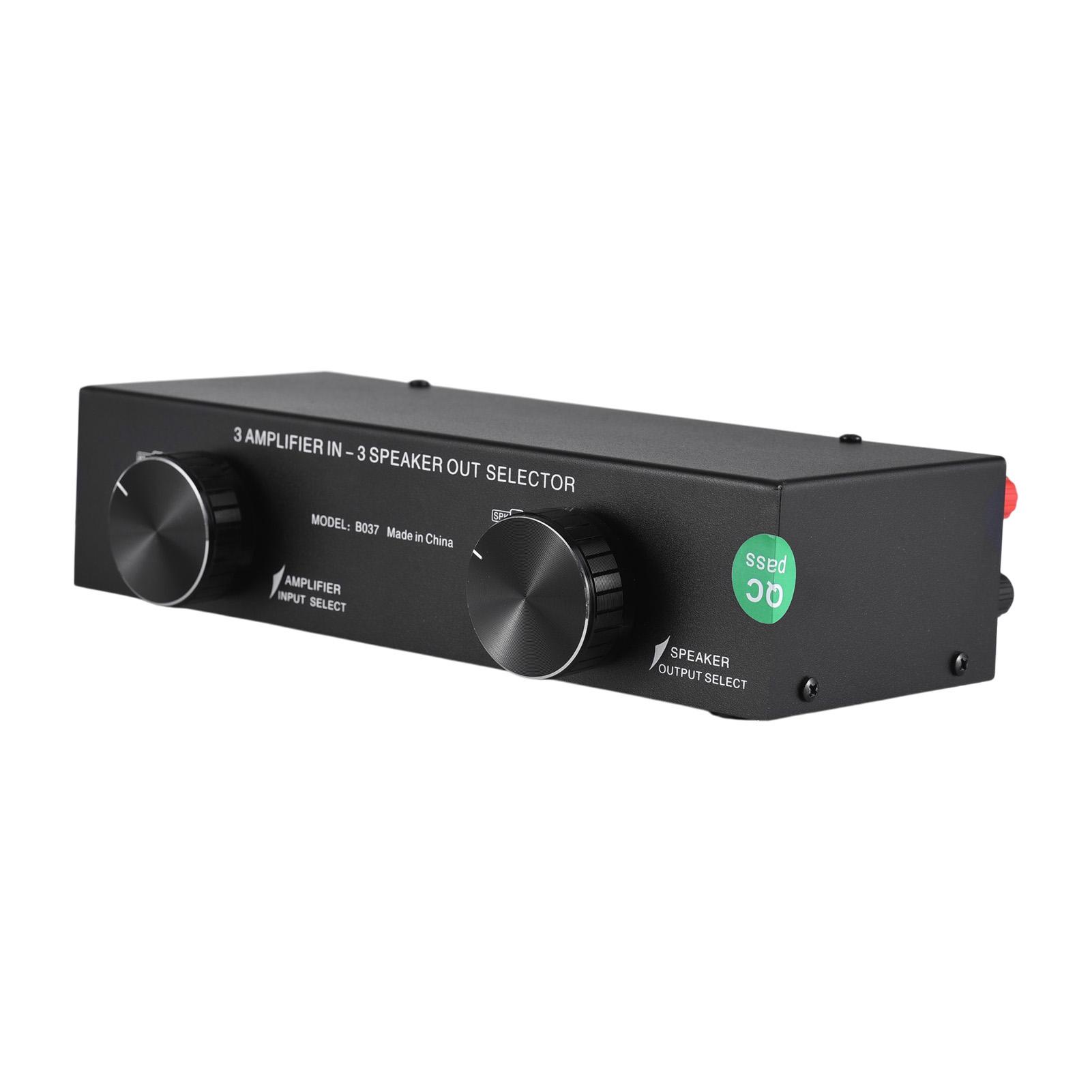 

LYNEPAUAIO Усилитель Селекторный Переключатель Динамик Переключатель 3 Входа 3 Выхода Усилитель Мощность Динамик