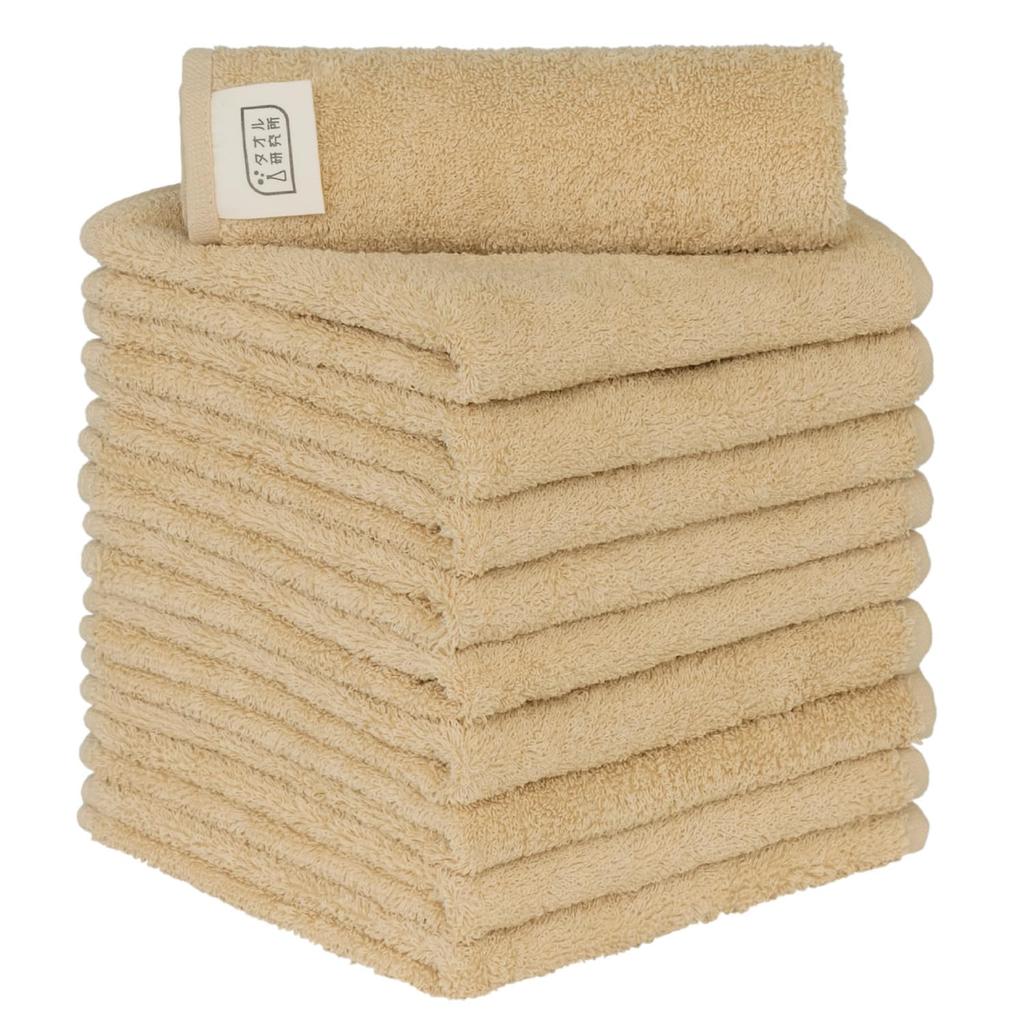 Towel Laboratory Hand Milky Standard Medium Low Fast JapanTechnology [Everyday Simple] #001 Towels, Beige, 10-Count, Type, Weight, Lint, Absorbency,