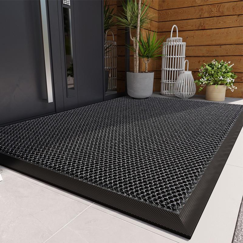 Modern Minimalist Entrance Door Mat With Nonslip Rubber For Villa Home And Daily Use
