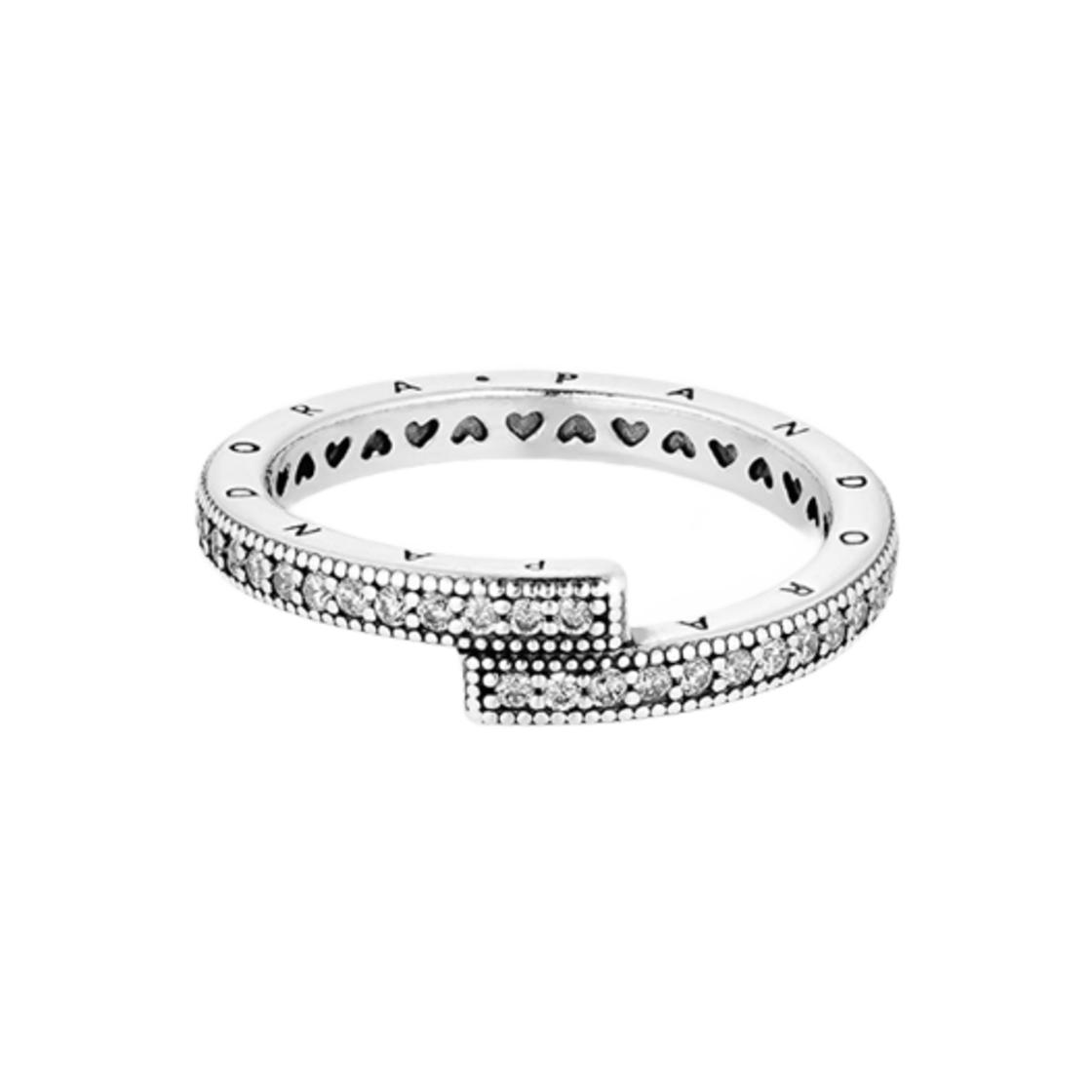 Pandora 925 Silver Shining Twisted Ring Women rings 199491C01 Box,56