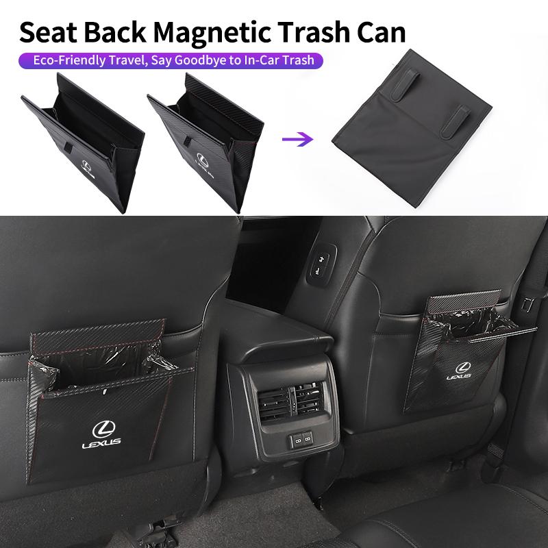 Car Seatback Waste Bag Trash Pocket Garbage Pouch Accessories For Lexus UX250h RX450h CT200h RX400h NX300h RX350 RX300 GX470 IS3