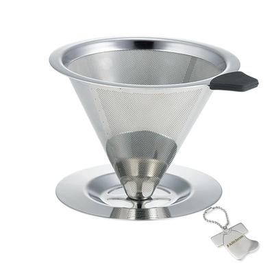 Dining Products Coffee Stainless for Includes Original Tag J-kitchens Filter-Free Dripper, Steel, 1-2 People,