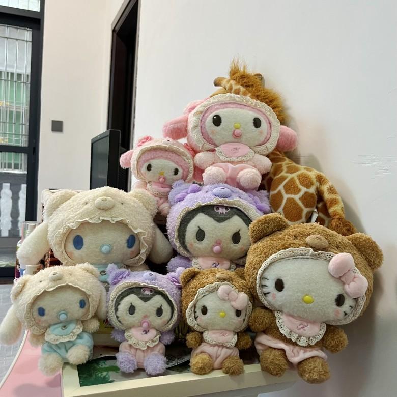 Plyšová hračka Sanrio Cinnamoroll s krátkým vlasem pro dekoraci dětského pokoje a jako dárek