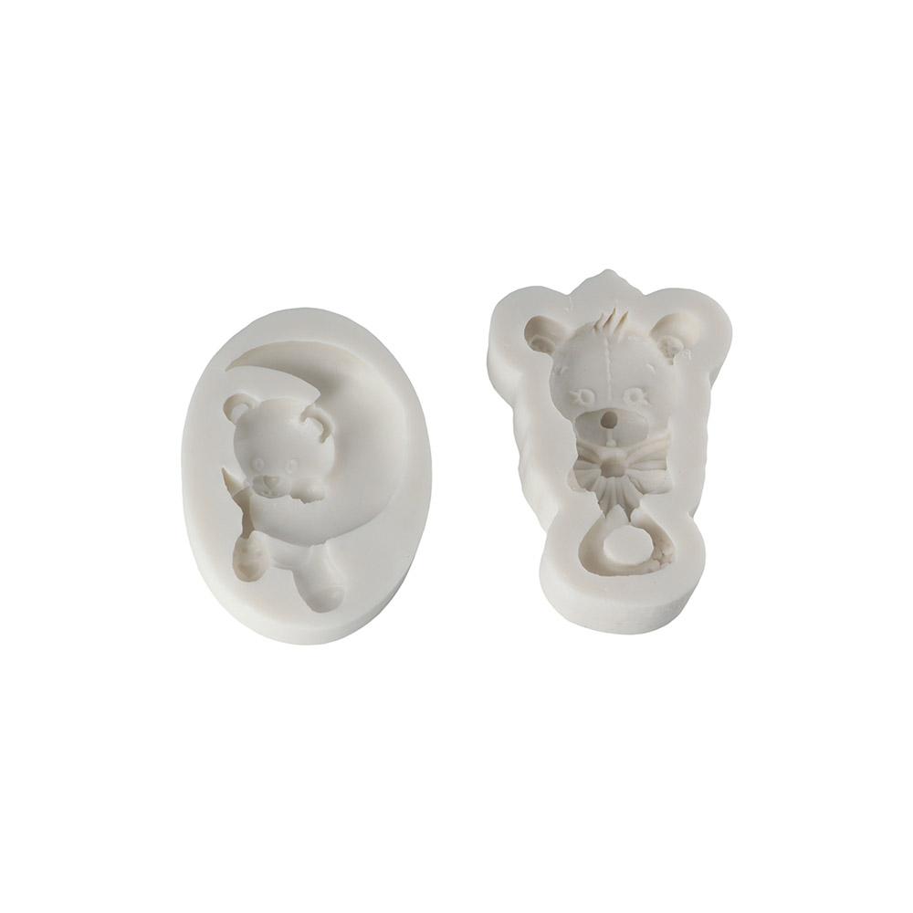 Home Sugarcraft Handmade Fondant Tool Cake Topper Decoration Bear Mold Chocolate Mold Gummy Molds