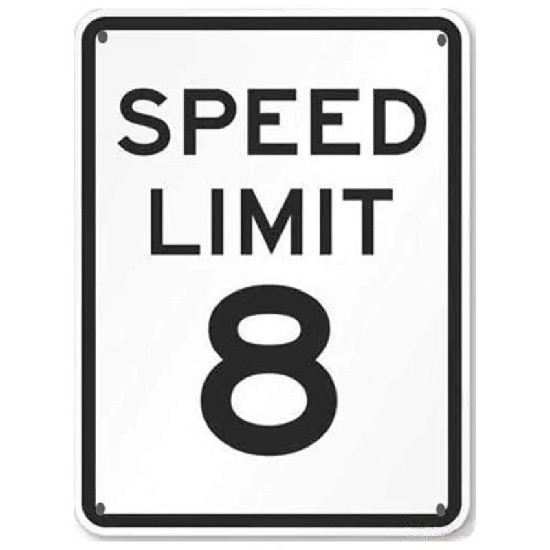 Panneaux en métal vintage « Pas de limite de vitesse » Affiches Plaque Décoration murale pour maison Bars Garage Café Clubs Pubs Affiches rétro Plaque