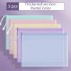 Clear Mesh Zipper Bags Waterproof File Pouch Essential Document Storage Bag  Homework