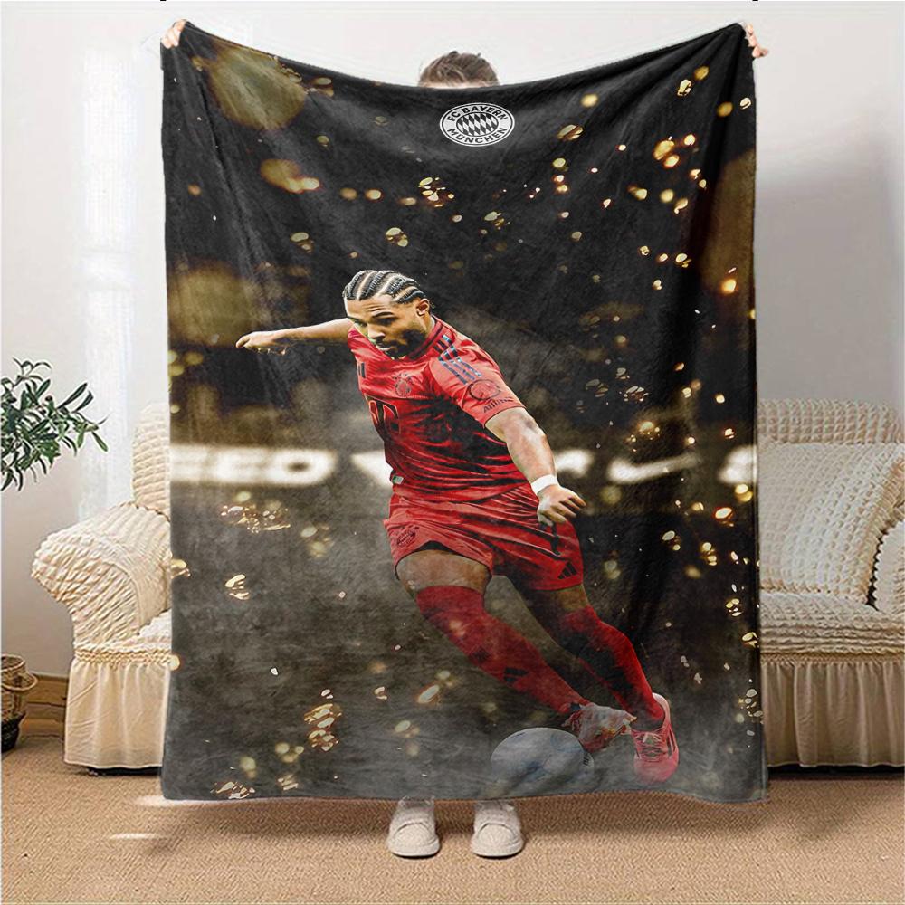 Soccer Celebration Moment Blankets Flannel Printed Breathable Warm Throw Blanket for Home Office Bedspreads 0708a70