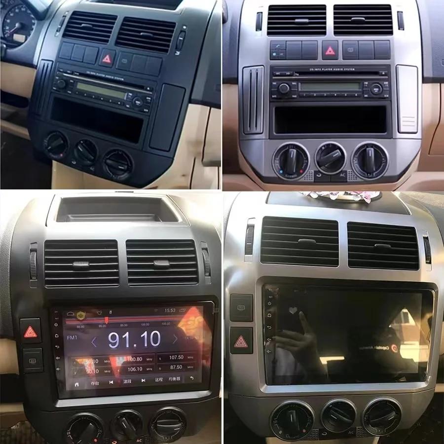 Android 13 Carplay Radio For Volkswagen Polo Mk4 IV 2001-2009 Car Stereo Multimedia Player Android Auto GPS Navigation 2DIN DSP