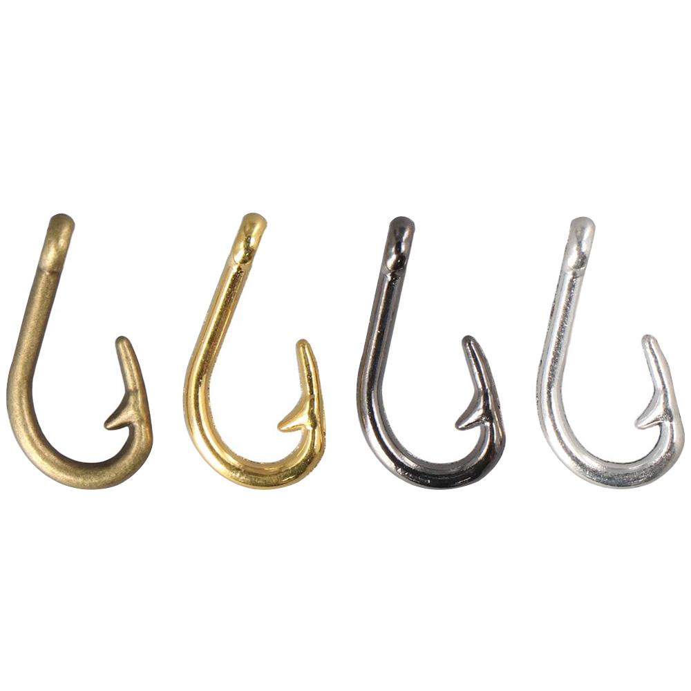 

20pcs Alloy Fish Hook Charm Fishing Earrings Metal Dangle DIY