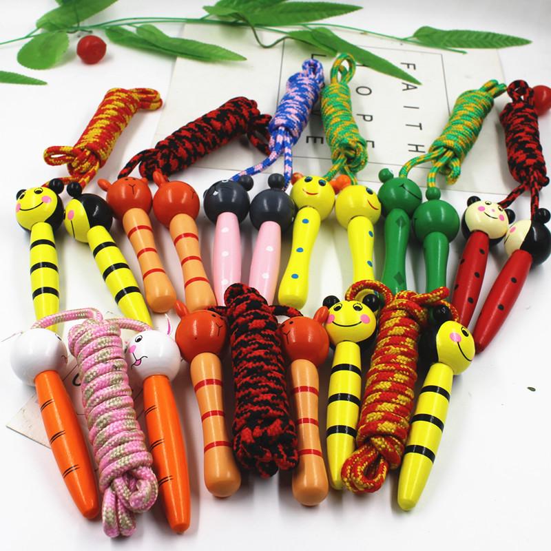 

Colorful Cartoon Wooden Jump Rope for Kids - Fun Sports and Entertainment Gift