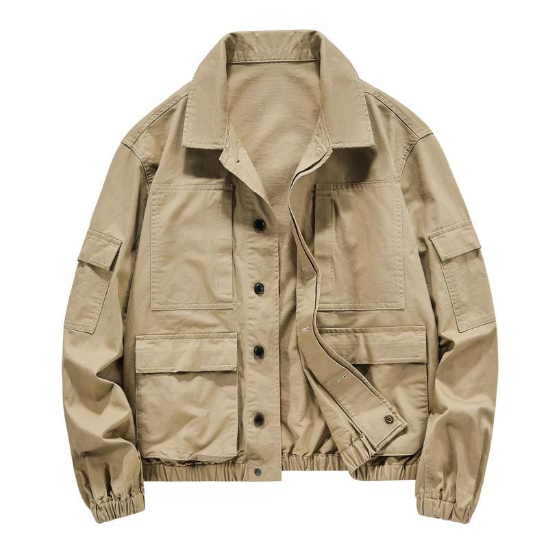 New Retro Tooling Jacket Men's Jacket Versatile American Casual Loose Top