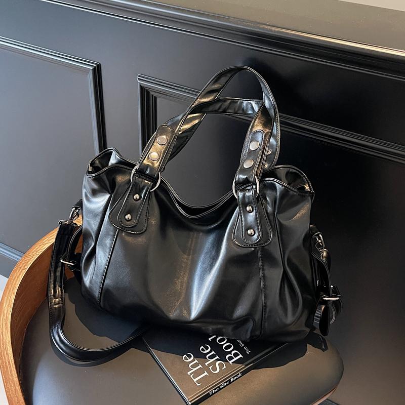 Minimalistische Damenhandtasche mit großem Fassungsvermögen, modische Schultertasche, einfache und lässige Tragetasche, geeignet für den täglichen Gebrauch und zum Einkaufen