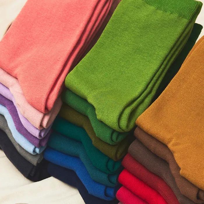 [5SET] Jeje Basic 21-Color Plain Daily Socks