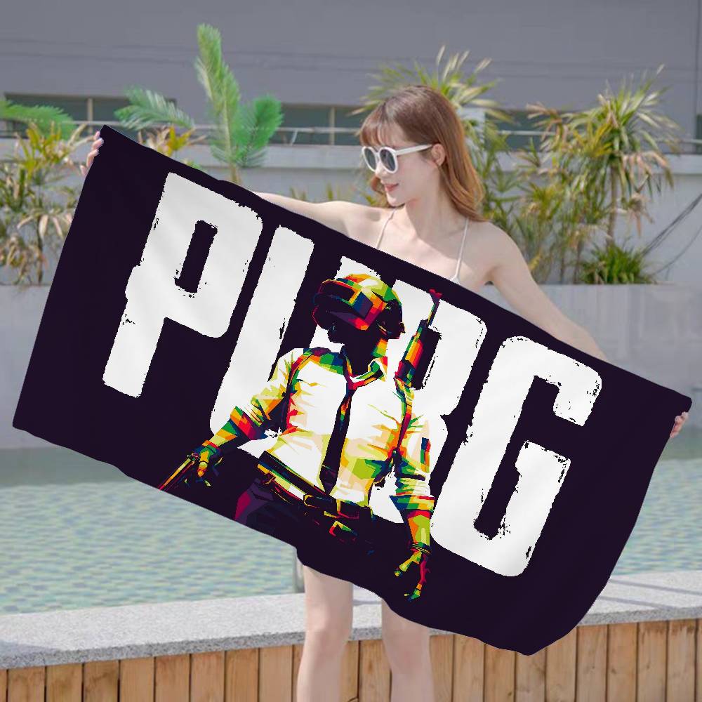 Asciugamano da Spiaggia in Microfibra per Tiro Sportivo Competitivo Tattico P-Pubg Assorbente Asciugatura Rapida per Resort Balneari Arrampicata in Montagna