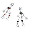 Rock Style Guitar Bead Bag Pendant Keychain Phone Charm Handmade Cute Keychain
