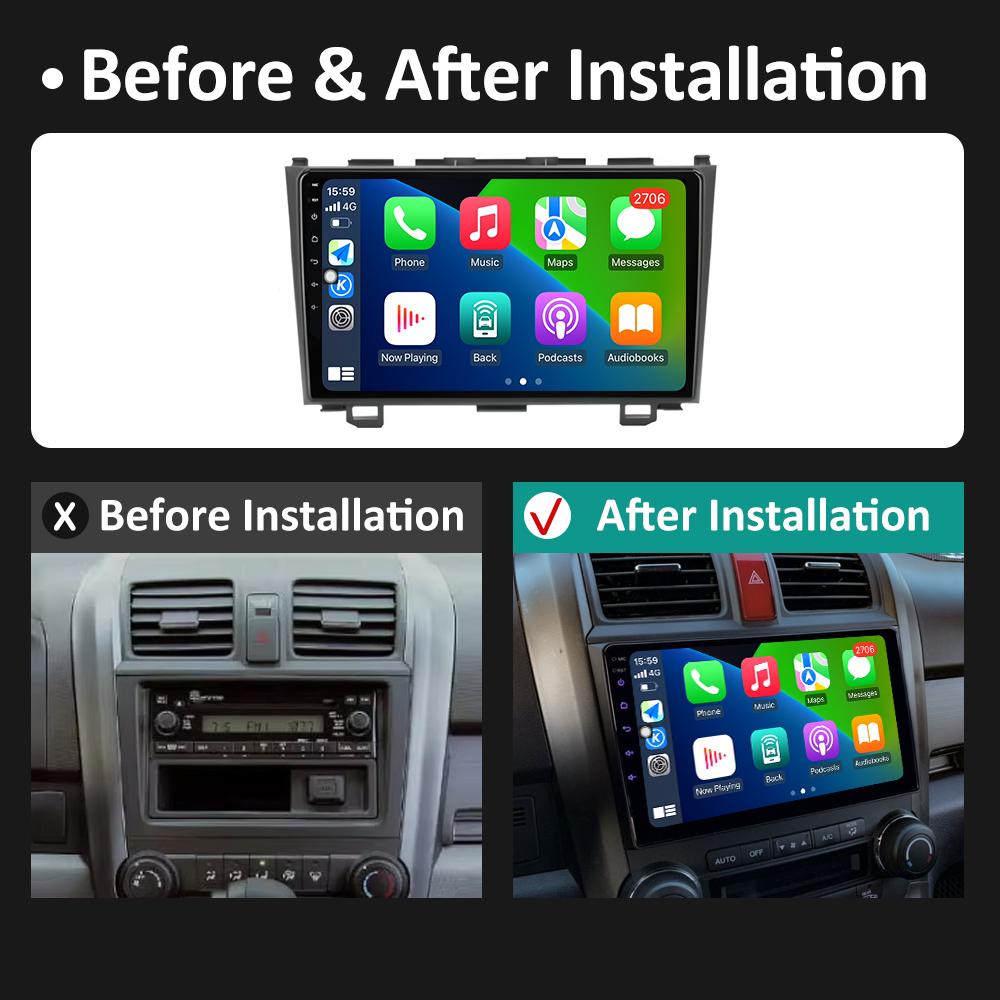 GPS Navigation For Honda CR-V 3 RE CRV 2007 2008 2009 2010 2011 WIFI 9 Inch Android Car Radio Multimedia Video Player Auto Tools