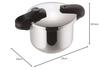 Pearl Metal HB-5135 4.5L Pressure Cooker with Two Handles, Triple-Layer Bottom, Switchable, Quick Eco