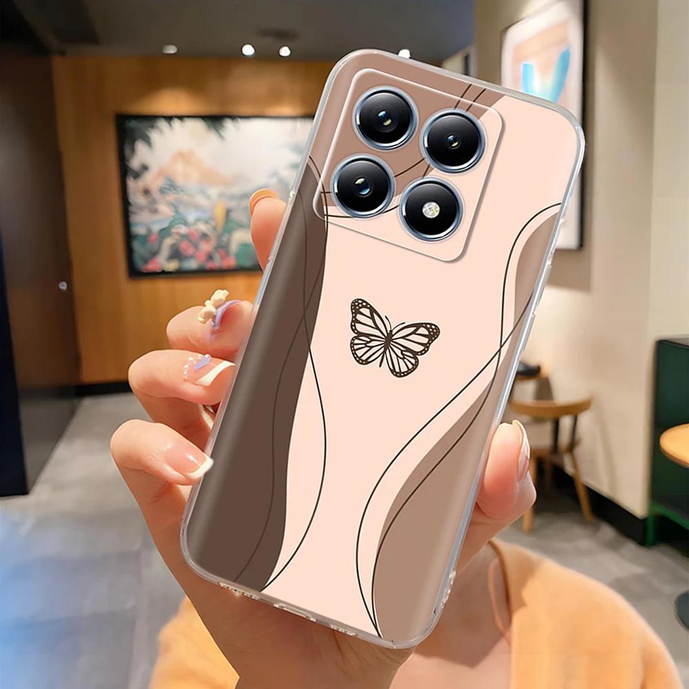 For Xiaomi 14T Case Soft Silicon Transparent Anti Drop Phone Cover For Xiaomi Mi 14t Pro Mi14T Lightweight Back Shell Funda Capa