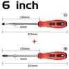 Magnetic Screwdriver Multifunctional Flat Head Cross Screwdriver Household Basic Anti Slip Manual Screw Drive Tool Screwdrivers