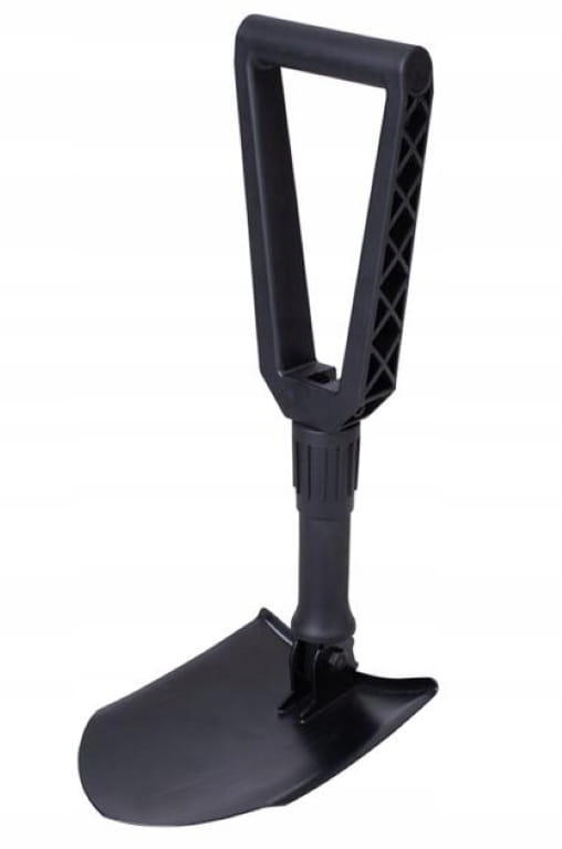 Folding Spade Shovel with Cover, Metal