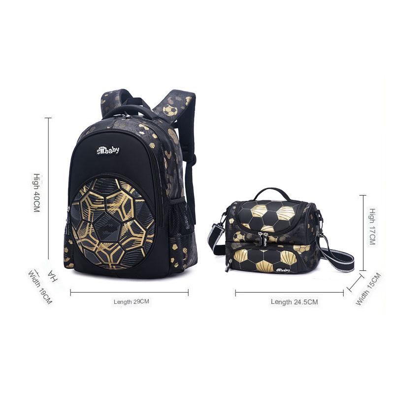 Football School Bags for Boys Shoulder Backpack Bagutte Children Spinal Protection Light Big Capacity Waterproof Backpack Kids