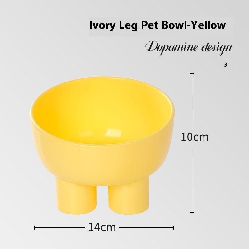 Pet supplies macaron colored neck protection bowl, pet cat, pet food bowl, pet water bowl, anti knock