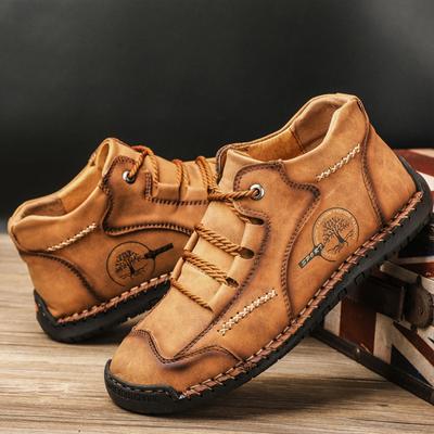 Pantofi și cizme scurte pentru bărbați Cizme realizate manual de toamnă pentru muncitori în aer liber Pantofi ocazionali Pantofi de bord marime