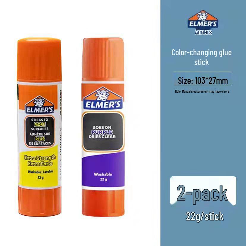 Elmer's Kids Purple Color-Changing Washable Glue & Eyebrow Concealer Stick
