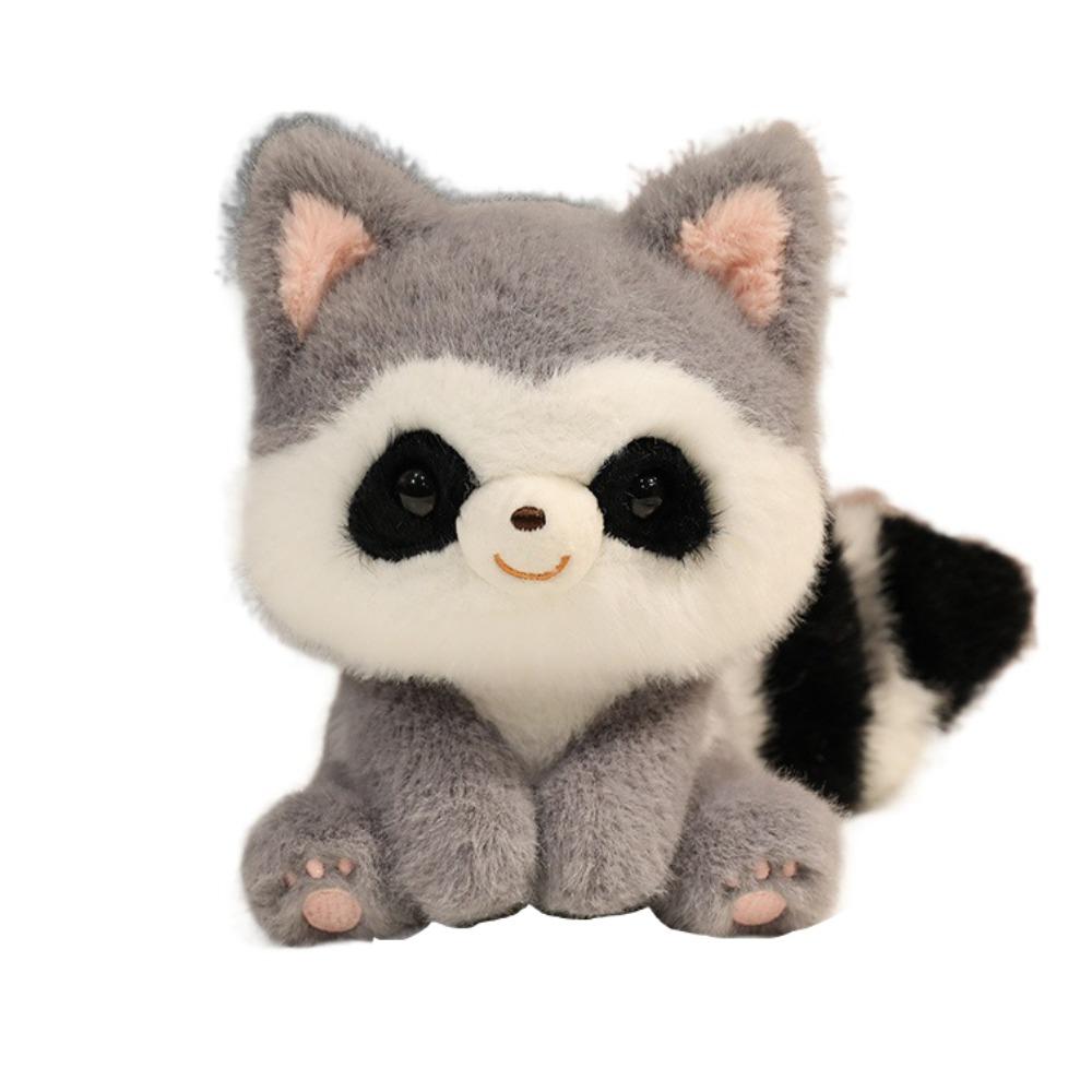 Animals Raccoon Plush Toy Wrist Pad Animal Plush Doll Desk Ornament Sitting Animals Plush  Children