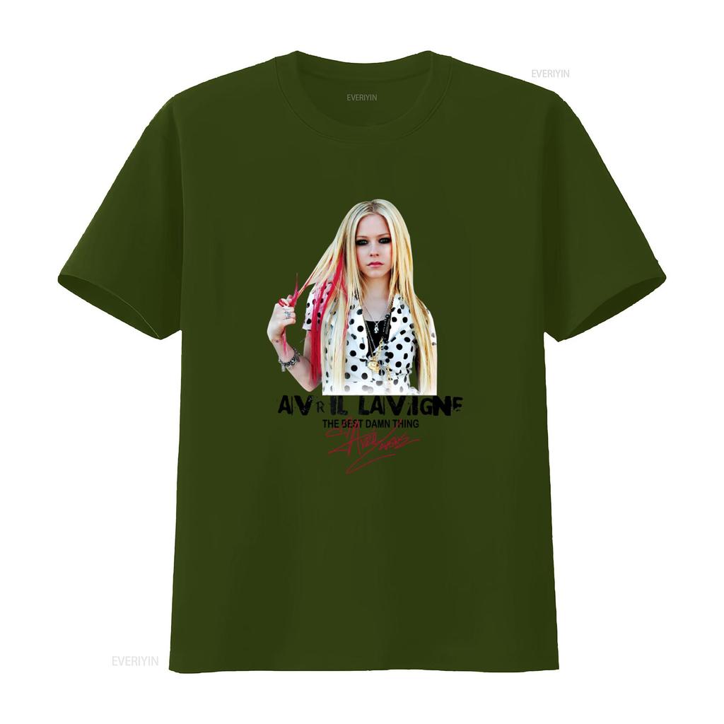Avril Lavigne The Best Damn Thing Signature T Shirt for Family Fans Sizes S 234Xl H1361 vintage Washed Soft Stylish Breathable