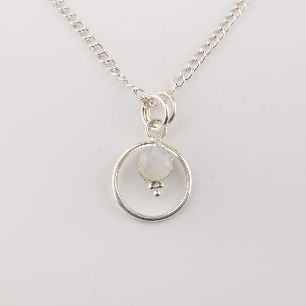 Rainbow Moonstone Gemstone 925 Sterling Silver Handmade Jewelry Designer Pendant 1.2" For Wedding Gift PP-68-29