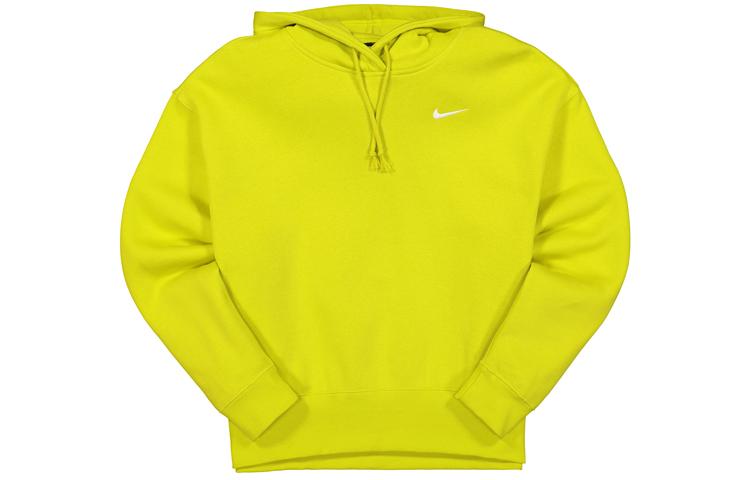 Nike Sweatshirts Women s Yellow Green Hooded Moderate Regular CZ2590-344 L
