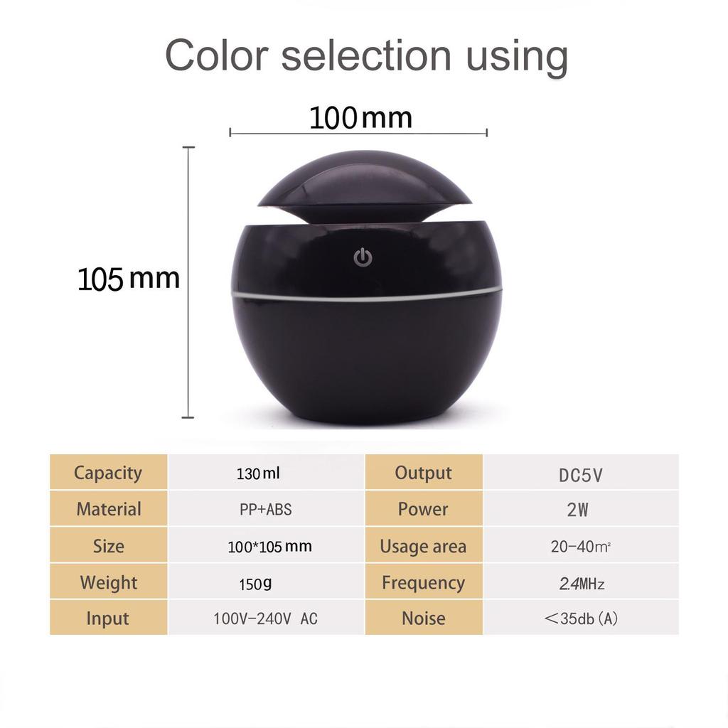 Compact USB Mini Humidifier & Air Purifier for Home or Office