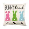 Cartoon Black and White Check Rabbit Print Pillow Cover Home Living Room Cushion Cover Pillow Cover
