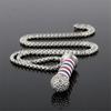 Gifts Creative Rotating Light Barbers Barber Shop Fashion Jewelry Chain Pendant Necklace