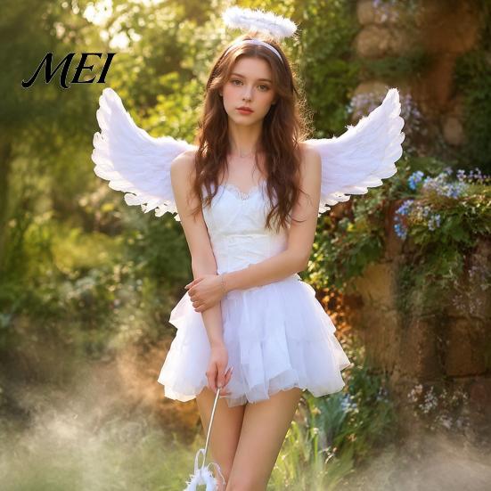 Swan Costume Accessories Angel Wings Feather for Kids Adults, Lightweight Fairy Carnival with Elastic Straps, Christmas Halloween Party And