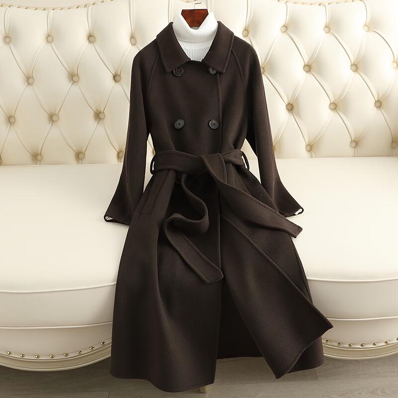 KAISER Women s Pure Wool Double-Faced Long Coat S