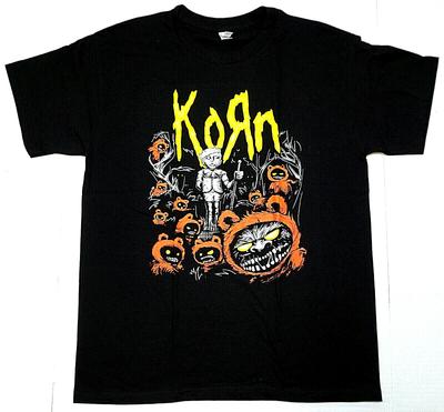 KORN T-shirt Nu Metal Alternative Rock Band Men's Tee 100% Cotton New