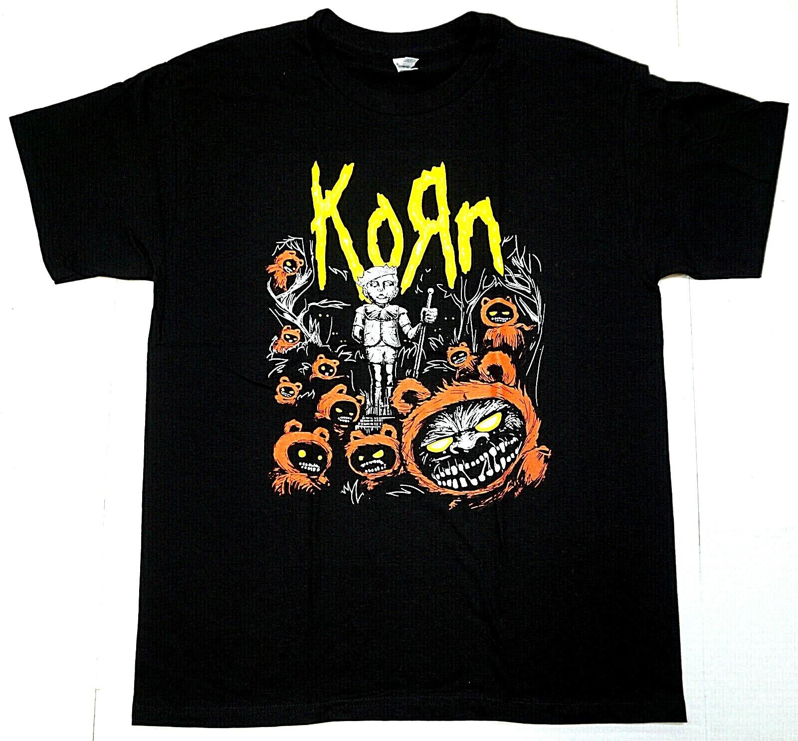 KORN T-shirt Nu Metal Alternative Rock Band Men s Tee 100% Cotton New XXL
