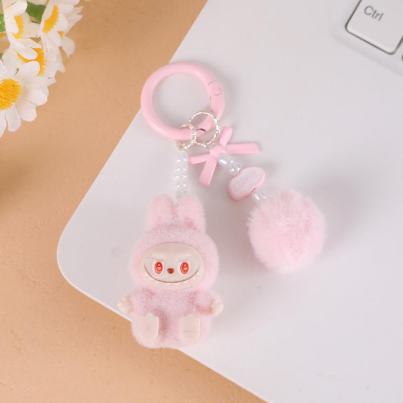 

Флокированный Мини Мультяшный Пара Подруга Брелок Винил Супер Милый Игрушечный Подвеска Милый Подвеска Аксессуары для Сумки