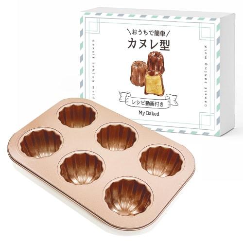 

[Recommended by Pastry Chefs] My Baked Canel Mold, 6-Cavity, Oven-Safe, for Baking