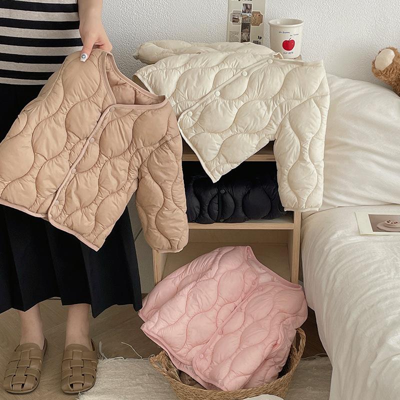 Îmbrăcăminte exterioară pentru copii Puf Băieți Fete Toamnă Iarnă Jachetă Caldă Paltoane Simple pentru Copii Rezistente la Vânt