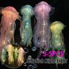 3-5PCS Jellyfish Atmosphere Night Light Button Battery Hanging Ceiling Lantern with Ribbon&Bead LED Bulbs for Children Bedroom