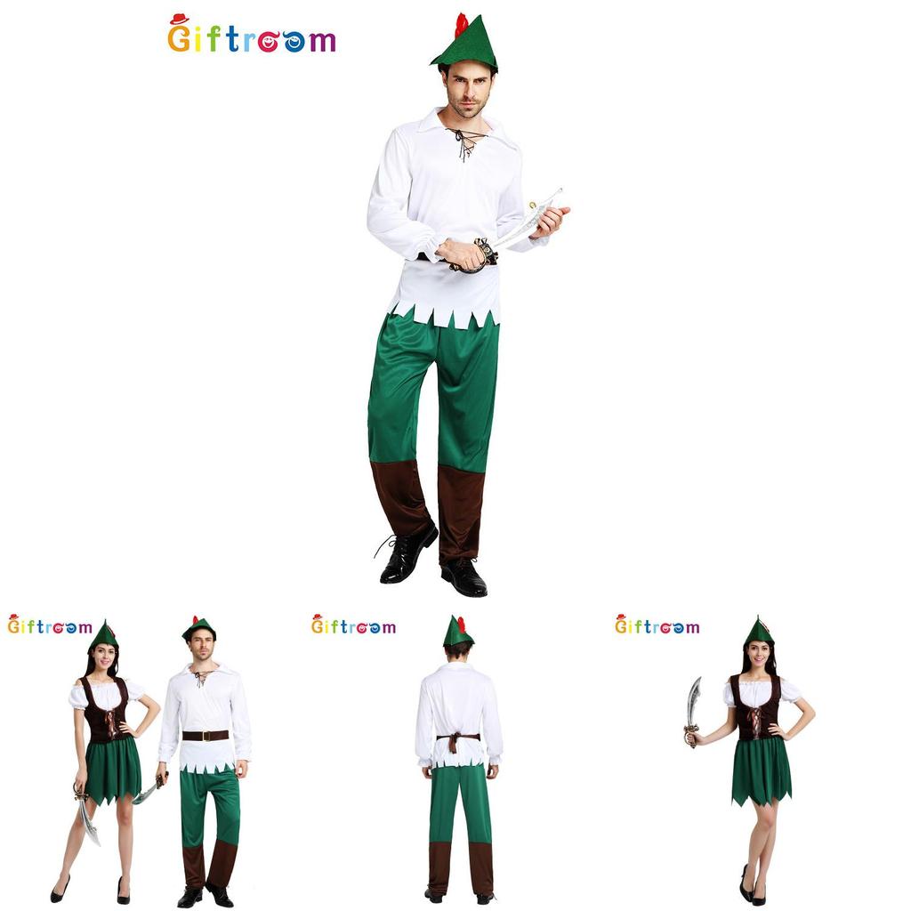 Unisex Kostým Cosplay Petra Pana na Halloween Pre Páry S Fantasy Témou Z Polyesterovej Látky