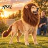 Lion Mane for Small Medium Large Dogs Dog Costume with Ears Realistic Wig Pet Costumes Funny Festival Party Supplies & Breeds Halloween Cosplay