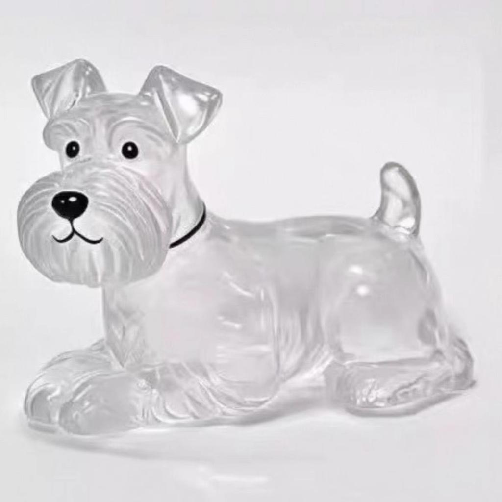 Pet Hair Keychain Adorable Puppy Hair Transparent Storage Box And Dog Shaped Creative Keychain