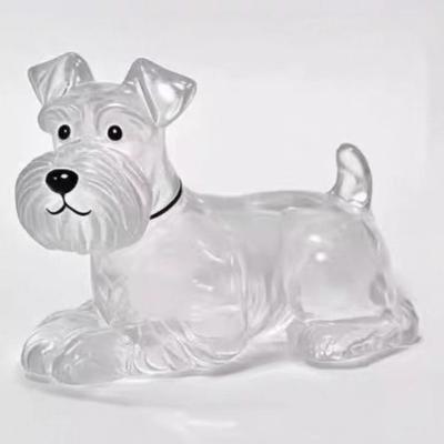 Pet Hair Keychain Adorable Puppy Hair Transparent Storage Box And Dog Shaped Creative Keychain