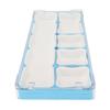 Watch Parts Storage Box 5 Compartments Multi Functions Portable Watch Accessory Organizer Blue